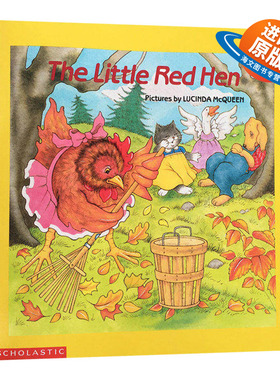 英文原版绘本 The Little Red Hen 红色的小母鸡 Scholastic学乐儿童图书 可爱经典的民间故事系列书 少儿英文原版绘本 图画书