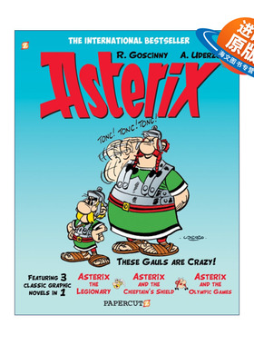 英文原版 Asterix Omnibus #4 高卢英雄历险记 10-12 合订本 卷四 英文版 进口英语原版书籍