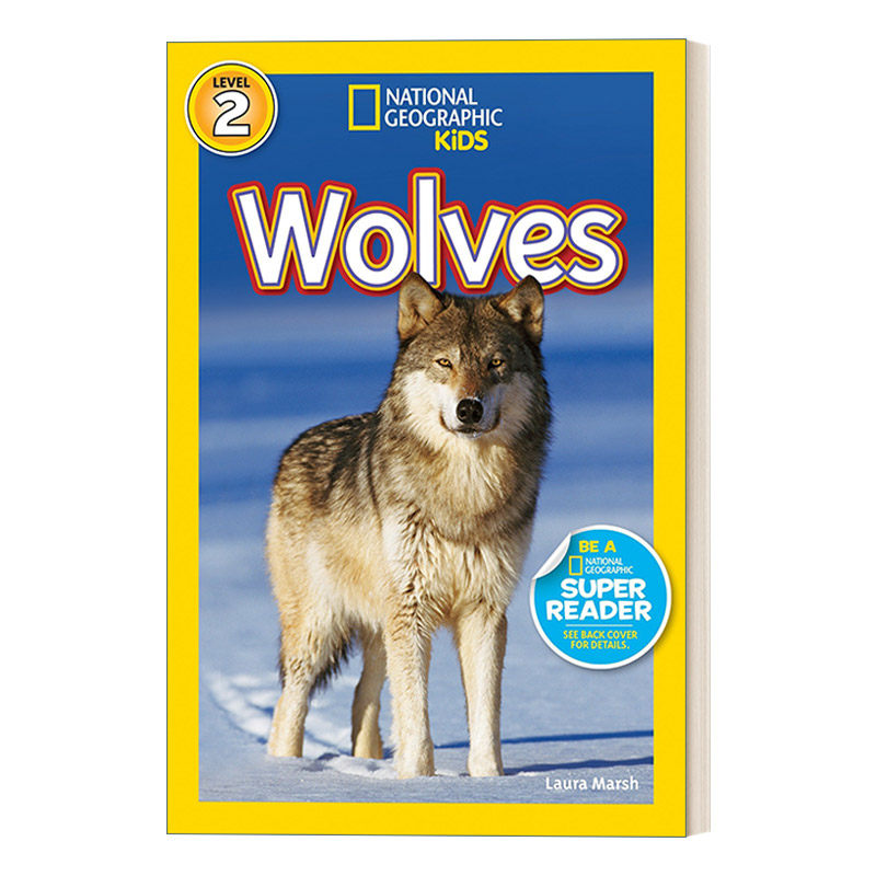 readers l2 wolves 国家地理儿童分级读物第2级 狼 英文版 进口英语