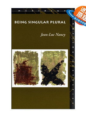 英文原版 Being singular plural 成为多元独体 让- 吕克·南希 英文版 进口英语原版书籍
