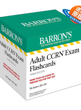 英文原版 Adult CCRN Exam Flashcard 巴朗 成人临终关怀护理注册护士考试闪卡 第3版 英文版 进口英语原版书籍