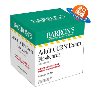 英文原版 Adult CCRN Exam Flashcard 巴朗 成人临终关怀护理注册护士考试闪卡 第3版 英文版 进口英语原版书籍