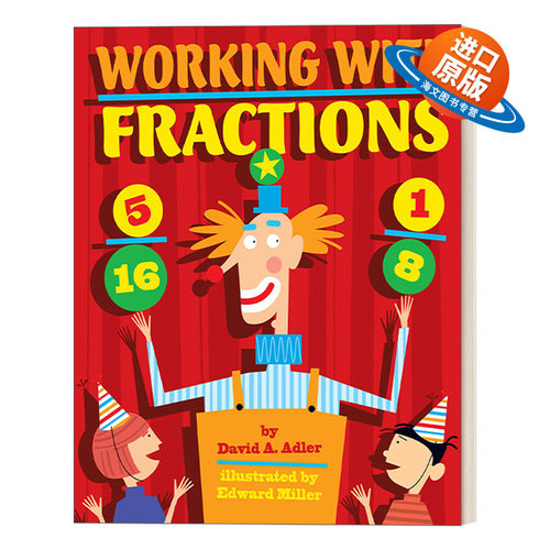 英文原版 Working with Fractions 使用分数 6-9岁儿童数学启蒙学习绘本 Edward Miller 英文版 进口英语原版书籍