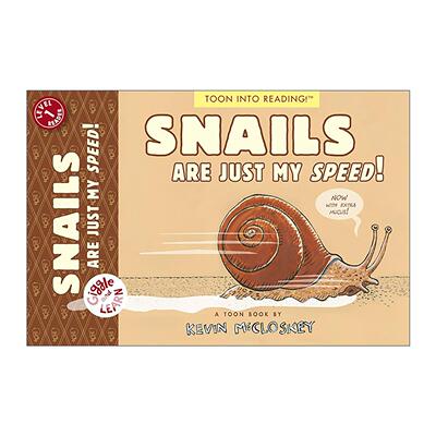 英文原版 Snails Are Just My Speed TOON Level 1 Giggle and Learn 蜗牛就是我的速度 笑着学习系列 儿童科普百科漫画绘本