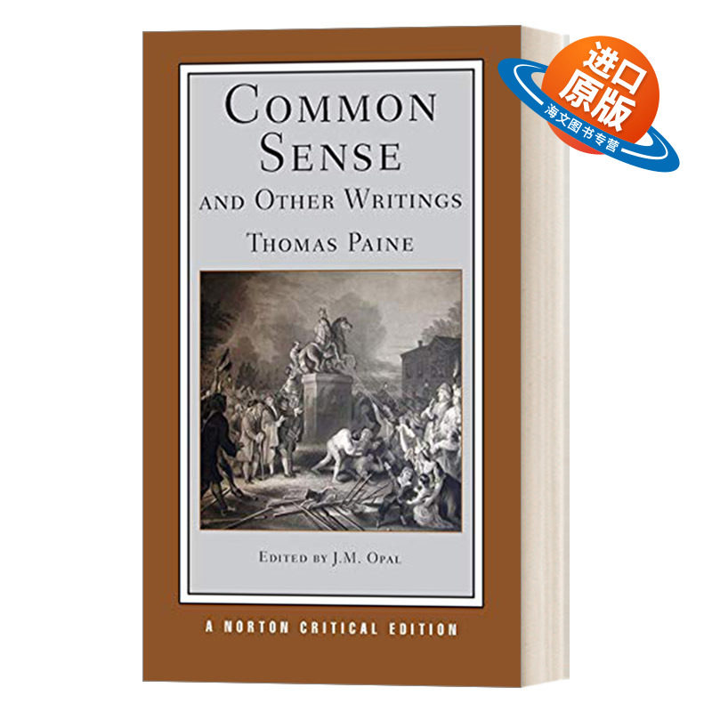 英文原版 Common Sense and Other Writings 常识等潘恩作品集 诺顿文学解读系列 Norton Critical Editions 英文版 进口英语书籍