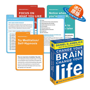 英文原版 Change Your Brain  Change Your Life Deck 改变你的大脑思维，改变你的生活方式 Daniel G. Md Amen 应用心理学 英文版