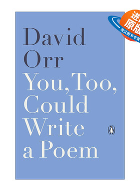 英文原版 You Too Could Write a Poem 你也可以写一首诗 诗歌文学评论与散文集 David Orr 英文版 进口英语原版书籍