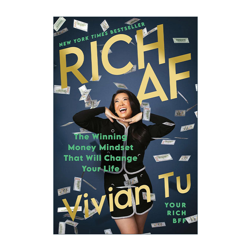 英文原版 Rich AF 非凡致富 赢钱的心态将改变你的生活 理财投资指南 Vivian Tu 精装 英文版 进口英语原版书籍
