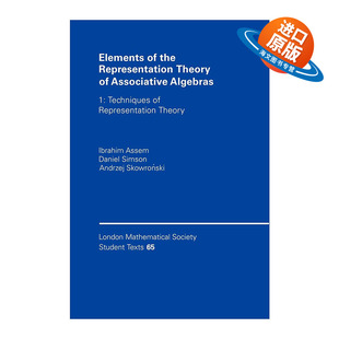 英文原版 Elements of the Representation Theory of Associative Algebras 结合代数表示论基础 伦敦数学会学生文本系列 进口书