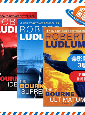 英文原版小说 Jason Bourne 谍影重重3册 John Grisham约翰·格里森姆 The Bourne Identity/Supremacy/Ultimatum 英文版 进口书籍