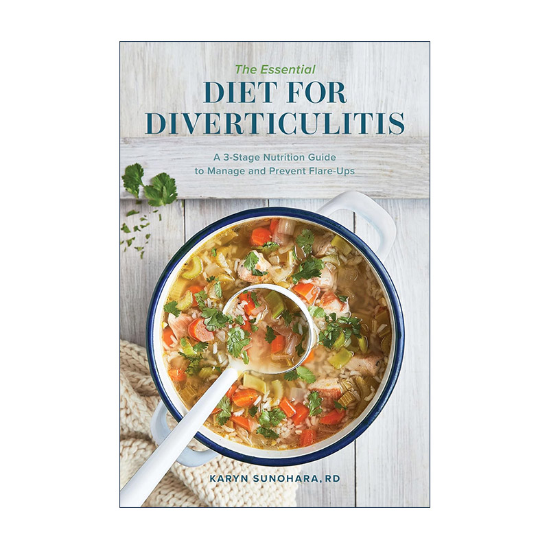 英文原版 The Essential Diet for Diverticulitis 憩室炎的基本饮食食谱 管理和预防发作的3阶段营养指南 胃肠道进口英语原版书籍