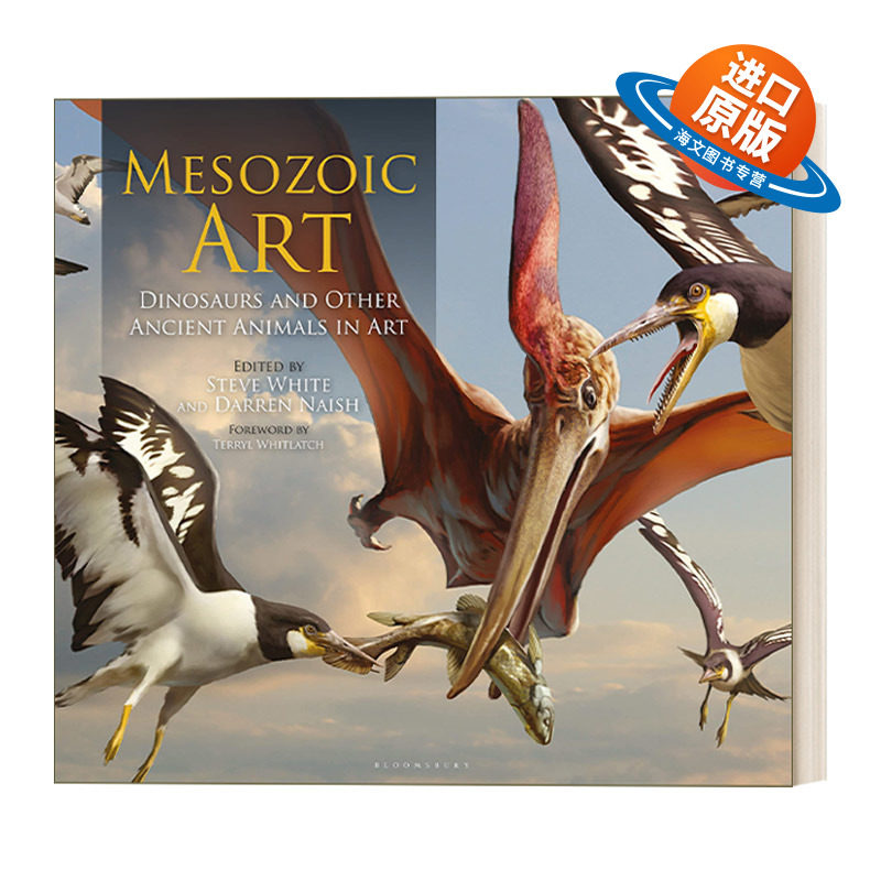 英文原版 Mesozoic Art 中生代艺术 艺术中的恐龙和其他古代动物 精装 英文版 进口英语原版书籍