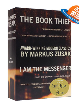 英文原版 The Book Thief I Am the Messenger Paperback Boxed Set 偷书贼 传信人 两册盒装套装 Markus Zusak 进口英语原版书籍