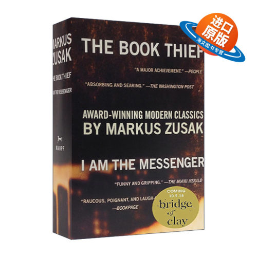 英文原版 The Book Thief I Am the Messenger Paperback Boxed Set 偷书贼 传信人 两册盒装套装 Markus Zusak 进口英语原版书籍