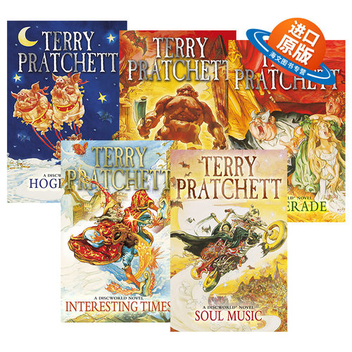 英文原版 Discworld Novel 碟形世界系列16-20 五册套装 畅销科幻小说 Terry Pratchett 灵魂音乐 英文版 进口英语原版书籍