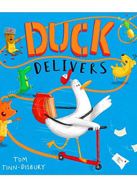 英文原版 Duck Delivers 鸭子速达 儿童幽默爆笑绘本 邮递员故事 英文版 进口英语原版书籍