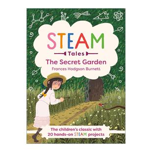 The 书籍 进口英语原版 文学益智游戏活动书 STEAM Tales 20个动手活动 Garden Secret 英文版 英文原版 秘密花园 精装 儿童经典