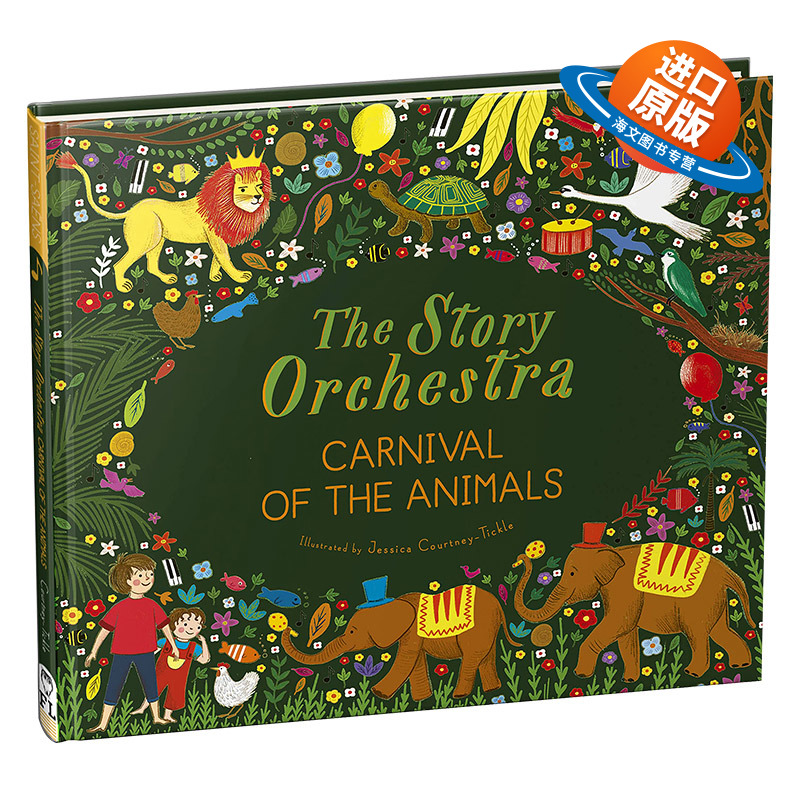 英文原版 精装 The Story Orchestra 交响乐团发声书 圣桑动物狂欢节 音乐故事 有声绘本 故事管弦乐队 英文版 进口英语书籍