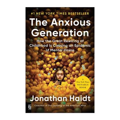 英文原版 The Anxious Generation 失控的焦虑世代 手机喂养的世代 如何面对心理疾病的瘟疫 英文版 进口英语原版书籍