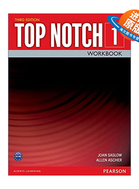 英文原版 Top Notch (3E) 1 Workbook 英文版 进口英语原版书籍