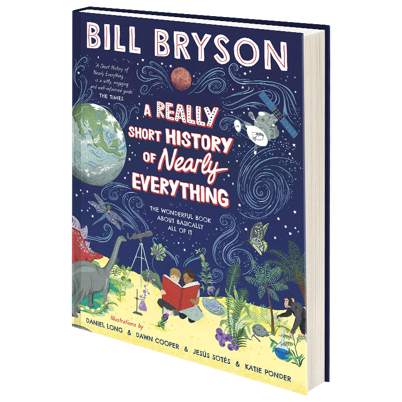 万物简史 全新插画版精装 英文原版 精装 A Really Short History of Nearly Everything 探索地球生命奥秘插画自然科普书籍