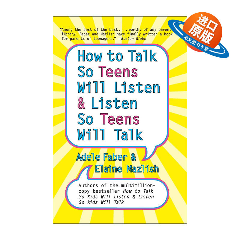 英文原版 How to Talk so Teens Will Listen and Listen so Teens Will Talk 如何说孩子才会听 怎么听孩子才肯说 进口英语书籍