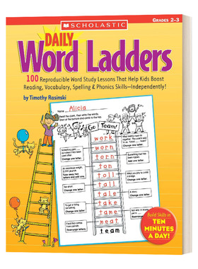 英文原版 Daily Word Ladders Grades 2-3 每日单词阶梯练习 2-3年级 英文版 进口英语原版书籍儿童外文书