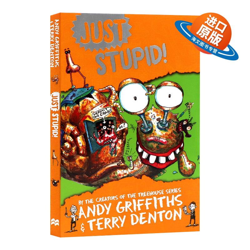 英文原版 Just Stupid! 只是太笨了 儿童爆笑幽默章节故事书 小屁孩树屋历险记 英文版 进口英语原版书籍