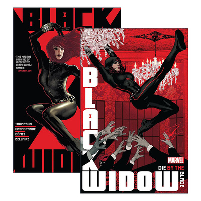 英文原版 Black Widow By Kelly Thompson系列 黑寡妇2册套装 同根相连 命悬一刃 漫威漫画 英文版 进口英语原版书籍