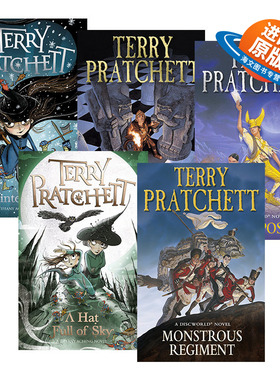 英文原版 Discworld Novel 碟形世界系列31-35 五册套装 畅销科幻小说 Terry Pratchett 实习女巫和空帽子 英文版 进口英语原版书