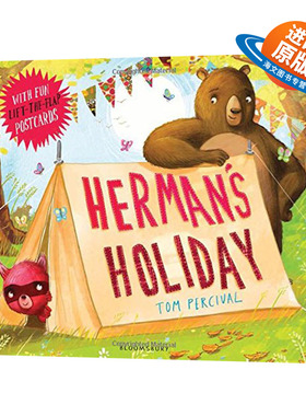 英文原版绘本 Herman's Holiday 小熊赫尔曼的假期 英文版 进口英语原版书籍儿童外文书
