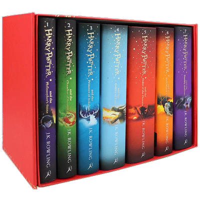 哈利波特全集全套1-7精装收藏版HarryPotter英文原版 精装小说书籍哈利波特与魔法石死亡圣器JK罗琳搭冰与火之歌权力的游戏