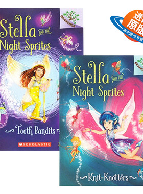 英文原版 Stella and the Night Sprites 斯特拉和暗夜精灵2册 学乐大树系列 儿童桥梁章节书 英文版 进口英语原版书籍