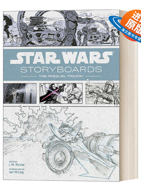 英文原版 Star Wars Storyboards The Prequel Trilogy 星球大战 前传三部曲 电影分镜手稿 精装 英文版 进口英语原版书籍