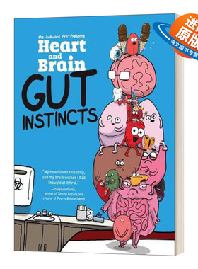 英文原版 Heart and Brain Gut Instincts An Awkward Yeti Collection 我身体里的恶作剧 肠道无难事 英文版 进口英语原版书籍
