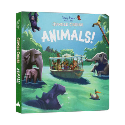 英文原版 Disney Parks Presents Jungle Cruise Animals 迪士尼公园出品 丛林奇航 动物 纸板书 英文版 进口英语原版书籍