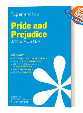 英文原版 Pride and Prejudice SparkNotes Literature Guide 文学导读系列 傲慢与偏见 英文版 进口英语原版书籍