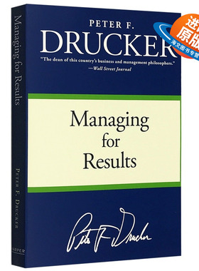 成果管理 英文原版 Managing for Results 英文版 管理学大师彼得德鲁克Drucker 管理的实践姊妹篇 现货正版进口书籍