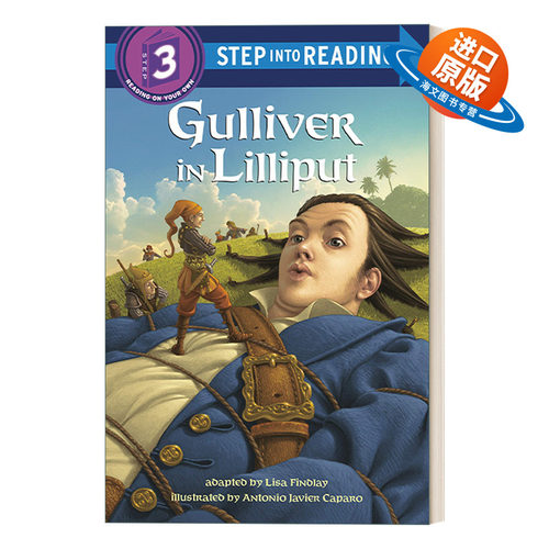 英文原版 Step into Reading 3 - Gulliver in Lilliput 格列佛在小人国 兰登分级阅读3 英文版 进口英语原版书籍
