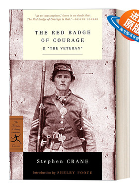 英文原版 The Red Badge of Courage & The Veteran 红色英勇勋章 老兵 Stephen Crane斯蒂芬·克莱恩 英文版 进口英语原版书