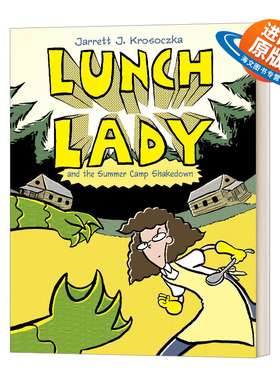 英文原版 Lunch Lady and the Summer Camp Shakedown 食堂阿姨4 热血漫画 英文版 进口英语原版书籍