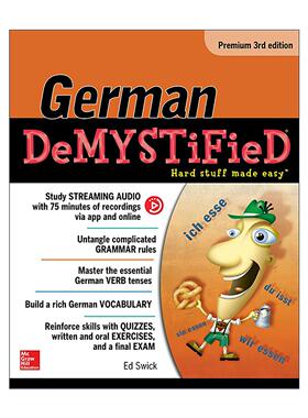 原版 German Demystified Premium 德语 自学向导系列 进口原版书籍