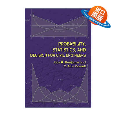 英文原版 Probability  Statistics  and Decision for Civil Engineers 土木工程师的概率 统计与决策 英文版 进口英语书籍