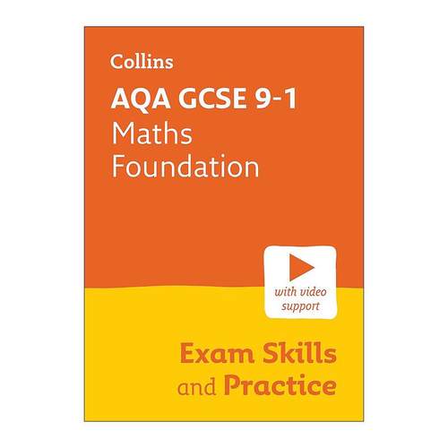 英文原版 Collins AQA GCSE 9-1 Maths Foundation Exam Skills and Practice 柯林斯初高中数学基础课程考试技巧及练习 进口英语