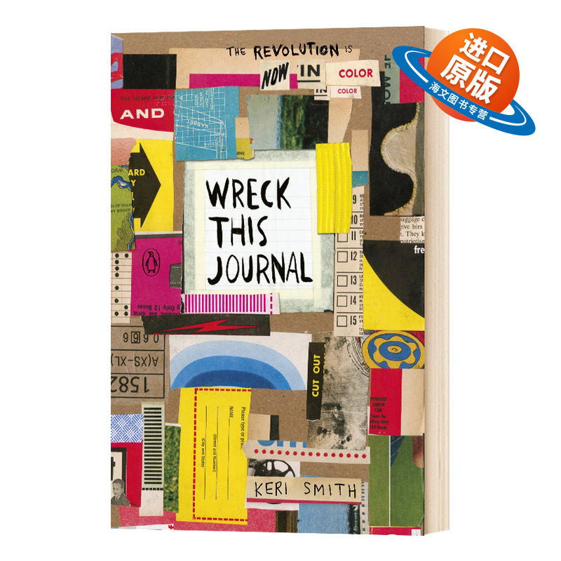 正版 英文原版 Wreck This Journal做了这本书彩页版发挥想像力提高艺术创造力搞怪创意趣味减压生活风格类书籍,书籍/杂志/报纸,人文社科类原版书,淘宝优惠券,粉丝福利购,淘宝优惠卷