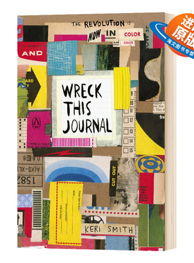 正版 英文原版 Wreck This Journal做了这本书彩页版发挥想像力提高艺术创造力搞怪创意趣味减压生活风格类书籍