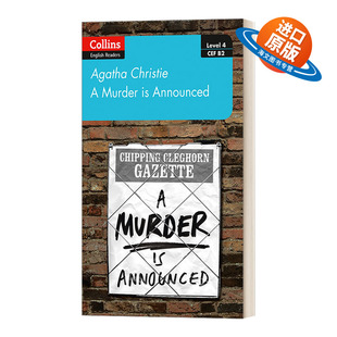 英文原版 Collins Agatha Christie ELT Readers B2 A Murder Is Announced 柯林斯阿加莎英语学习小说系列 谋杀启事 进口书籍
