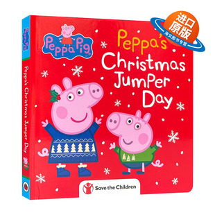 小猪佩奇 书籍儿童外文书 进口英语原版 Jumper 粉红猪小妹 圣诞节绘本 Day Pig Peppa 英文版 英文原版 纸板书 Christmas