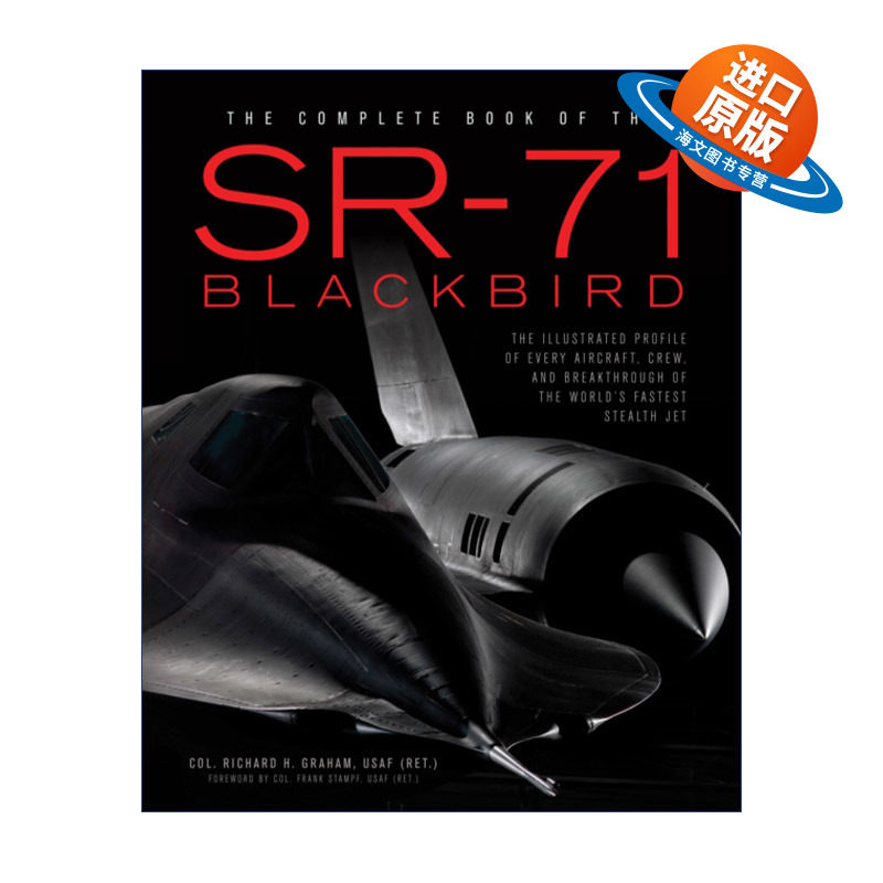 英文原版 The Complete Book of the SR-71 侦察机SR-71全集 飞机图解轮廓 机组人员和隐形飞机战机突破 科普百科精装 进口书籍
