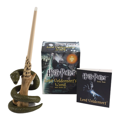 英文原版 Harry Potter Voldemort's Wand with Sticker Kit 哈利波特 伏地魔的魔杖套装 英文版 进口英语原版书籍